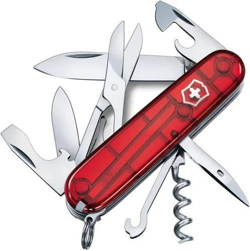 Vista 8 de Victorinox Swiss Army Climber - Navaja de bolsillo navaja suiza navaja suiza mediana navaja de bolsillo para hombre multiherramienta