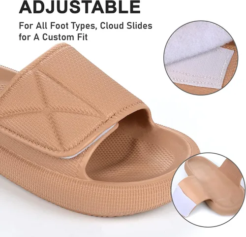 Vista 3 de kihutor Cloud Slides For Women and Men, Pillow Slippers Bathroom Slides, Soft Comfy Thick Sole Sandals Quick Drying Pillow Slides