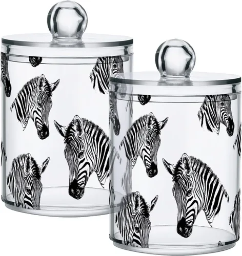 Vista 14 de Juego de 2 dispensadores de bastoncillos de algodón de mármol turquesa, recipiente de almacenamiento para baño, tapa de plástico acrílico, frasco