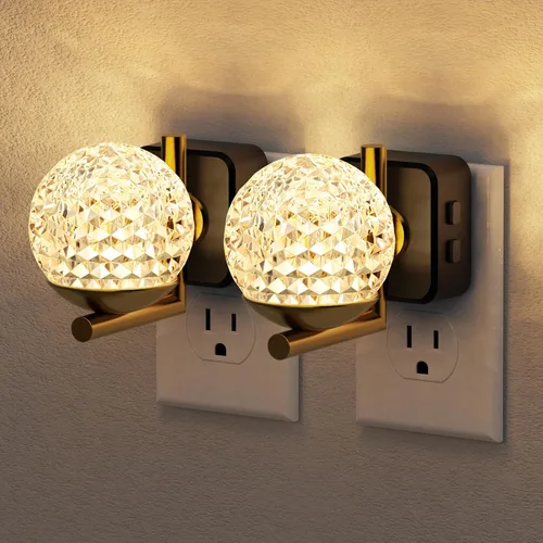 Vista 26 de JandCase Luz de Noche LED, Luces Nocturnas Regulables Enchufables en la Pared, Luz Nocturna Moderna con Sensor de Luz Automático de Encender/Apagar