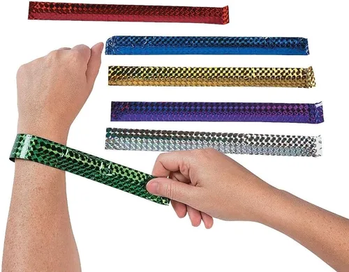 Vista 2 de Fun Express - Pulseras metálicas (12 diamantes) (paquete de 1)