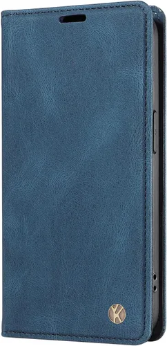 Vista 5 de Funda compatible con Xiaomi Poco X3 GT 5G, compatible con Redmi Note 10 Pro (China) 5G de piel sintética, ranura para tarjetas, cierre magnético