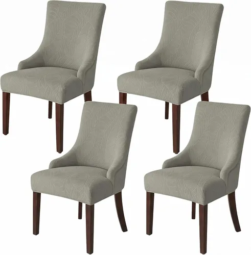 Vista 25 de Fundas para silla con respaldo alado, impermeables, elásticas Beige
