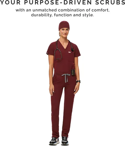Vista 4 de FIGS Gorra médica unisex moderna y clásica, forro supersuave, ligera, transpirable, antideslizante