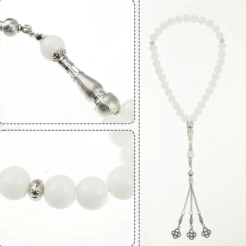 Vista 6 de FUMMI Alfombra de oración musulmana, antideslizante, suave, islámica, para hombres y mujeres, elegante Janamaz con cuentas Tasbih (negro)