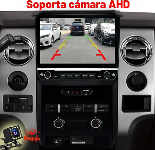 Vista 4 de Para Ford F150 Radio Upgrade 2013 2014 STX XL, QLED Touch Screen Stereo,8 Core CPU,Carplay Android Auto Ready,Mantener el control del volante