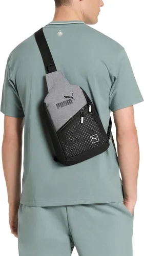 Vista 6 de PUMA Mochila Evercat de pared lateral, Negro/Plata