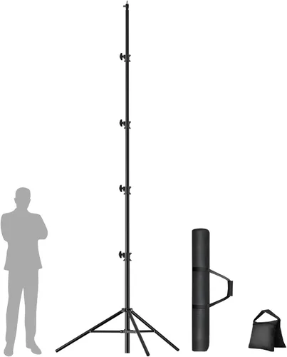 Vista 8 de EMART - Trípode de fotografía resistente de 13 pies para fotografía Air-Cushioned Aluminum Alloy Light Stand with 1/4'' and 3/8'' Screw