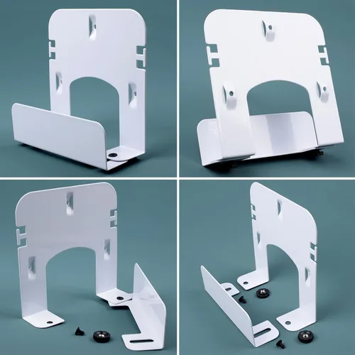 Vista 5 de Gmailmall - Soporte de pared ajustable para módem para la mayoría de reproductores multimedia estrechos, compatible con Roku, router, Fire TV, M4
