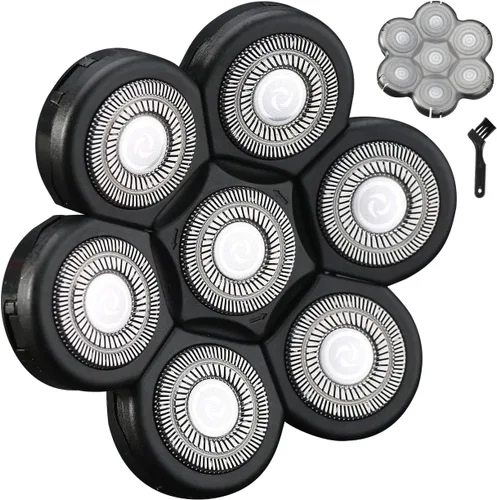 Vista 13 de Cabezas de Reemplazo para Afeitadora Eléctrica de 5 Cuchillas Universal para Navaja (5D Negro)