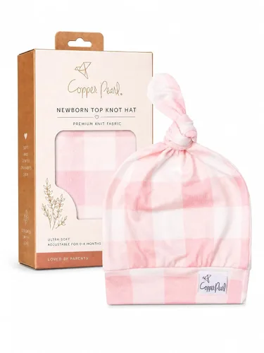 Vista 130 de Gorro de bebé con nudo superior elástico suave "Fern" por Copper Pearl