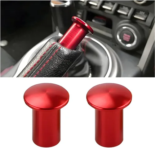 Vista 8 de AICEL Botón de Deriva con Perilla Giratoria, 2 Piezas Cubierta de Emergencia para Mango de Freno de Mano E-Brake, Botón de Bloqueo de Perilla