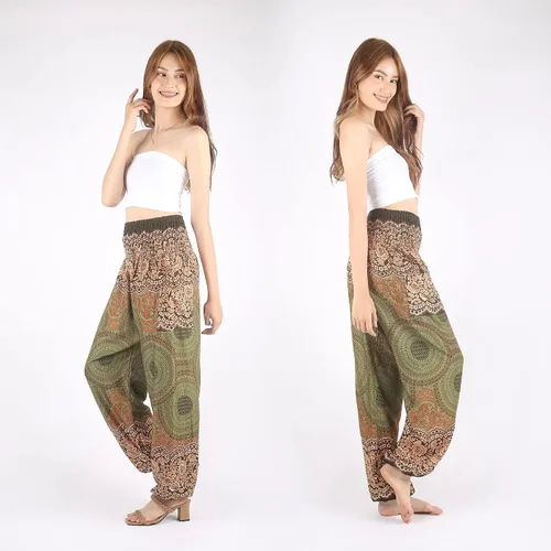 Vista 2 de Pantalones bohemios, pantalones harem, de yoga, para mujer, para la playa