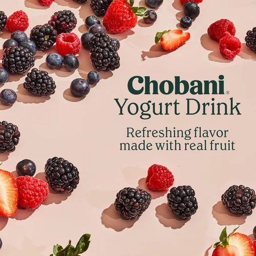 Vista 6 de Chobani® bebida de yogur griego bajo en grasas de fresa y plátano 7oz
