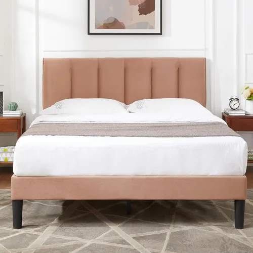 Vista 30 de VECELO Base de cama de tamaño individual con cajón de almacenamiento, base de cama de plataforma resistente con cabecera y fuerte soporte de Negro