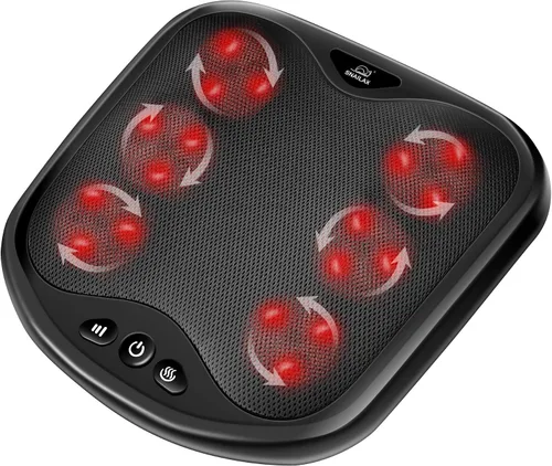 Vista 2 de Snailax Masajeador de pies Shiatsu con calor y masajeador de espalda con calor