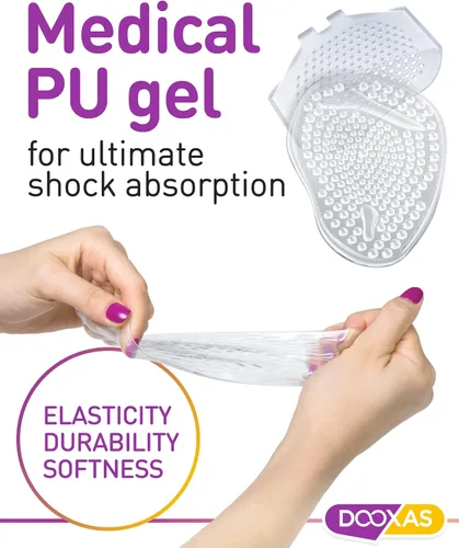 Vista 3 de Cojines de bola de pie para zapatos de tacón alto, almohadillas metatarsianas para mujeres, insertos de gel suave para zapatos que alivian el dolor