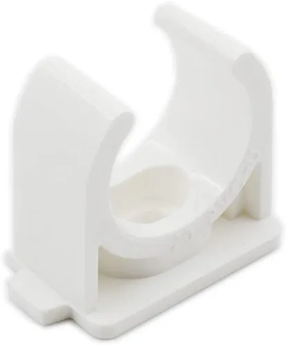 Vista 9 de 50 clips de sujeción de tubería de PVC, soporte de tubo de agua en forma de U, tubos de agua y mangueras de tubo, anillo a presión con parte