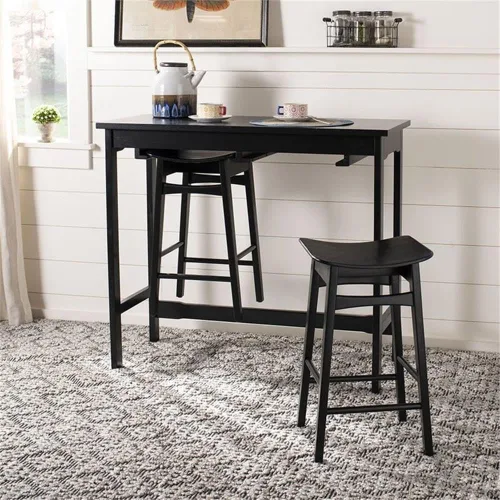 Vista 2 de Safavieh Home Collection Colbie - Juego de 3 piezas con estante de almacenamiento, color negro