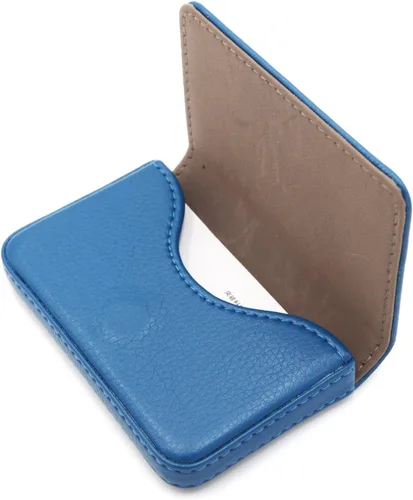 Vista 20 de Cartera con bloqueo RFID - Tarjetero minimalista de cuero para negocios, 12-verde, Pequeña, Slim