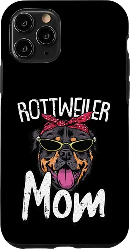 Vista 10 de iPhone 15 Rottweiler Mom Dog Puppy Doggie Pet Animal Lover Rottie Mama Case