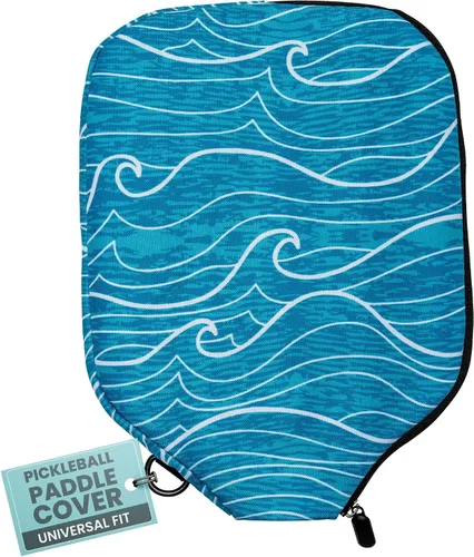 Vista 10 de Palms-O-Aces Pickleball Paddle Cover Canvas Padded Pickleball Paddles Sleeve with Zipper Lightweight Protective Paddle Case for Standard Paddles