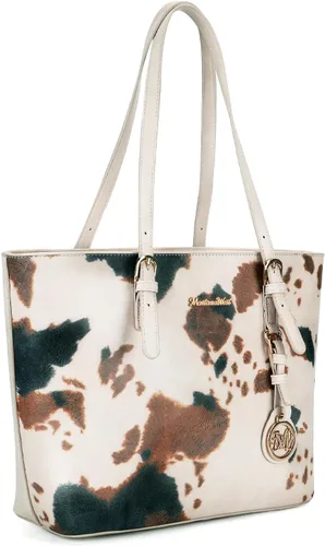Vista 4 de Montana West Monederos para mujer, juego de 3 piezas, bolso de mano con estampado de leopardo
