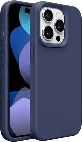 Vista 86 de Funda de silicona prémium para iPhone SE/8/7, con forro de microfibra suave antiarañazos, a prueba de golpes, color negro, iPhone SE/8/7