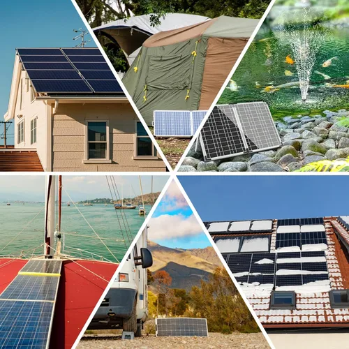 Vista 4 de Pilipane Cargador de batería solar de 250 W con controlador de carga de 10 A, kit de panel solar portátil, kit de panel solar monocristalino