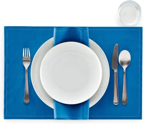 Vista 3 de MY DRAP Mantel individual (azul real, paquete de 12)