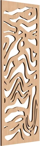 Vista 167 de 9 3/8"W x 24 3/8"H x 1/4"T Northfield Decorativos Paneles de Pared de Madera Calado, Abedul