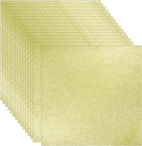 Vista 10 de 40 hojas de papel de cartulina con purpurina de 20 colores - 21,6 x 27,9 cm, 250 g/m²/92 lb, cartulina gruesa de peso pesado y colorida