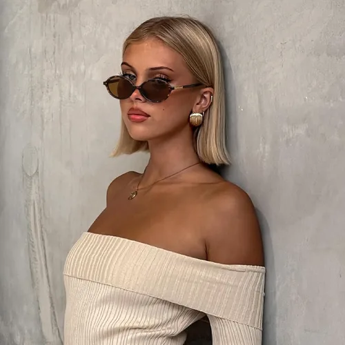 Vista 2 de Gafas de sol ovaladas retro para mujer, estilo vintage de los años 90, Y2K, de diseño moderno