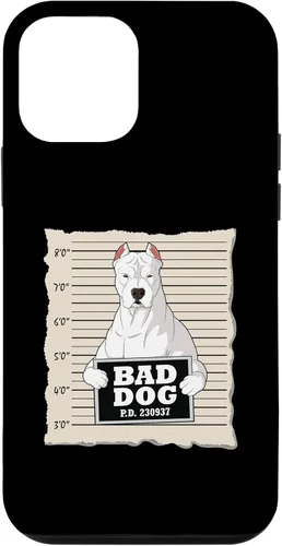 Vista 12 de iPhone 15 Dogo Argentino mug shot guilty dog Case