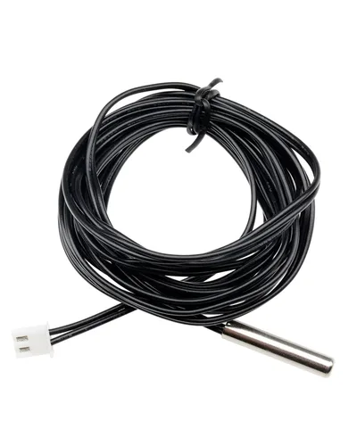 Vista 2 de diymore Sonda de sensor de temperatura de 6.6 ft, 3 piezas, 10 K, sonda de temperatura de 10 K, sonda de sensor de temperatura impermeable de acero