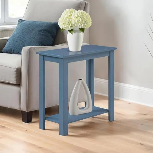 Vista 7 de Convenience Concepts Designs2Go Baja - Mesa auxiliar para silla de 23.75 pulgadas, moderna mesa de sala de estar con estante de almacenamiento Negro