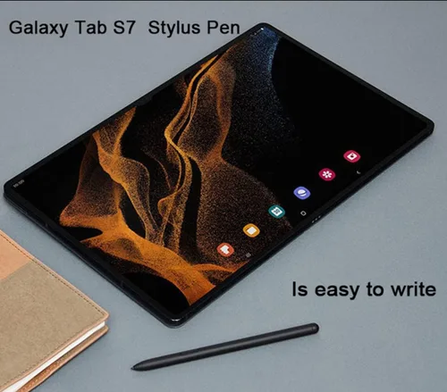 Vista 3 de 2 lápices de repuesto para Samsung Galaxy Tab S7, Tab S7+, Tab S7 FE, todas las versiones sin Bluetooth Stylus S Pen + puntas/puntas (negro)