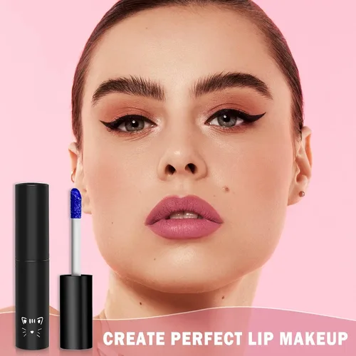 Vista 7 de Peel Off Lip Stain Lip Tint Matte Liquid Lipstick - 01