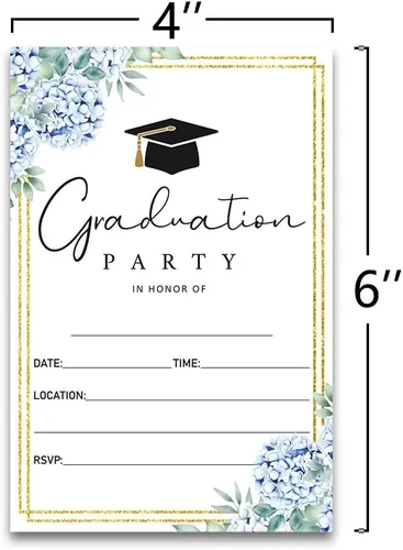 Vista 2 de FujLoy 20 tarjetas con sobres, invitaciones para fiestas de graduación 2026, 2026 para universidad, escuela secundaria, celebración de graduación