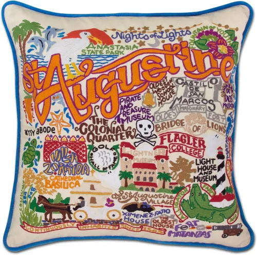 Vista 42 de Catstudio Portland (Oregon) - Almohada decorativa bordada