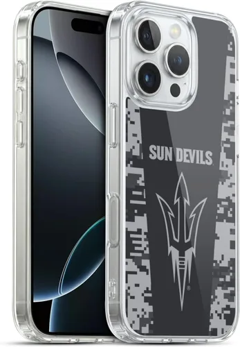 Vista 161 de Head Case Designs Funda de gel ASU Camou con licencia oficial de la Universidad Estatal de Arizona [protección de grado militar] compatible