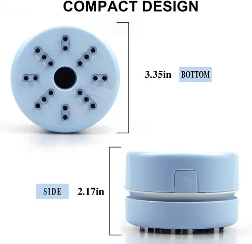 Vista 2 de BLOCE Diamond Tools, Aspiradora Mini de Accesorios de Escritorio, Aspiradora de Mano (Azul)