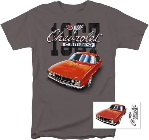 Vista 2 de Popfunk Camiseta clásica para coche Chevy Camaro 1967