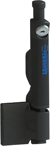 Vista 2 de Pestillo de piscina Trident de 10" con llave igual (negro) TRIDENT-10-BK-KA