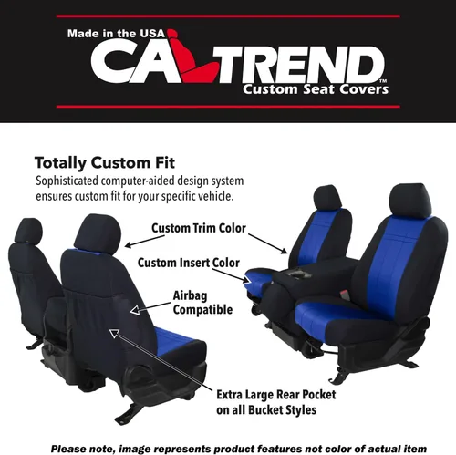 Vista 3 de CalTrend O.E. - Fundas de asiento de terciopelo para Nissan Cube 2012-2014, carbón de leña, inserto y moldura clásica