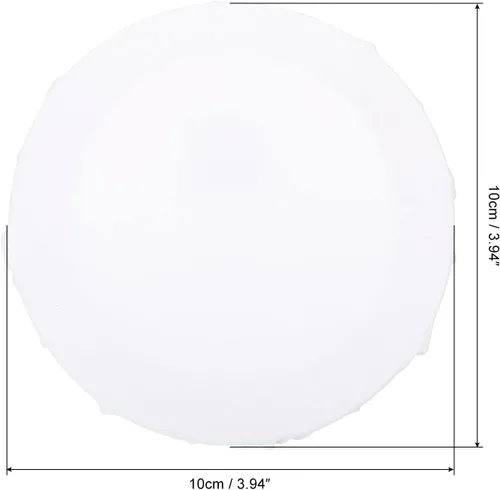 Vista 2 de PATIKIL Paneles de lienzos de pintura para pintura, paquete de 2 paneles redondos de madera de 4 x 4 pulgadas, paneles de arte en blanco estirados