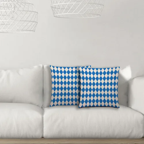 Vista 4 de Nepnuser Fundas de almohada Oktoberfest de 18 x 18 pulgadas, decoración de fiesta de cerveza alemana bávara para decoración de fiestas, para cama