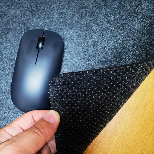 Vista 6 de CHuangQi Alfombrilla de mouse para juegos, alfombrilla de escritorio de fieltro para teclado de laptop, protector de mesa de oficina de fieltro