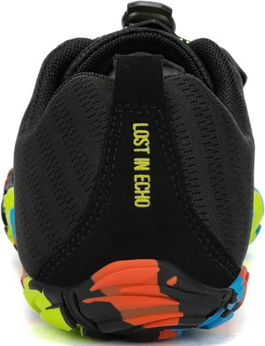 Vista 3 de Kricely Zapatos minimalistas para hombre, zapatos de entrenamiento con puntera ancha, suela cero caída