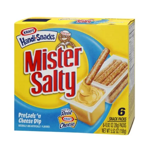Vista 2 de Kraft Handi-Snacks Mister Salty Pretzels 'n Cheese Dip Snack